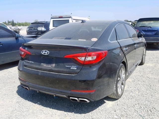 5NPE34ABXFH124664 - 2015 HYUNDAI SONATA SPO BLACK photo 4