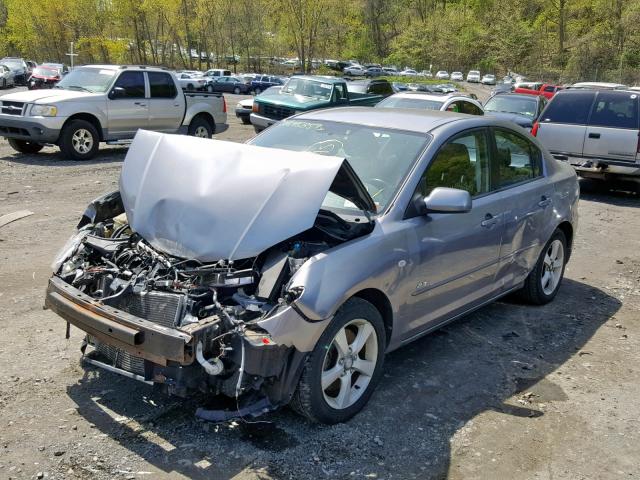 JM1BK123951227611 - 2005 MAZDA 3 S GRAY photo 2