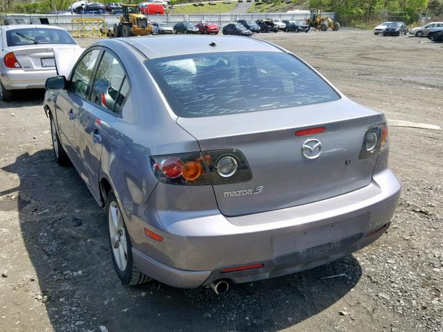 JM1BK123951227611 - 2005 MAZDA 3 S GRAY photo 3