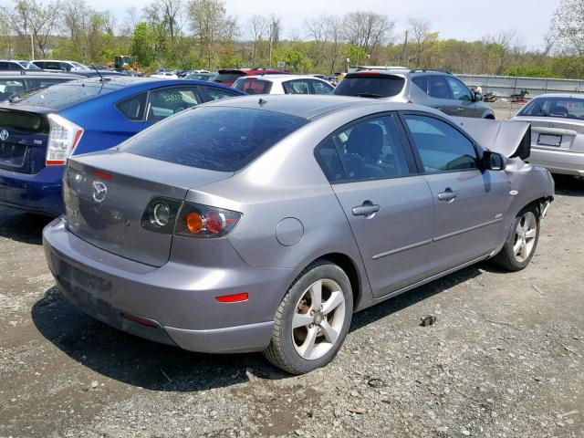 JM1BK123951227611 - 2005 MAZDA 3 S GRAY photo 4