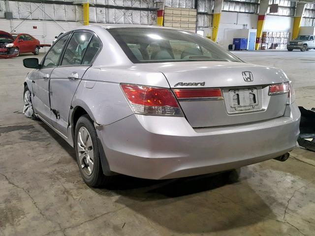 1HGCP2F38BA032716 - 2011 HONDA ACCORD LX SILVER photo 3