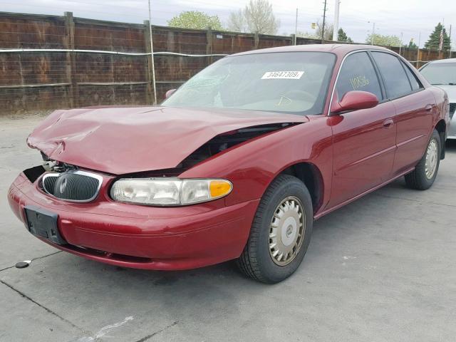 2G4WS52J751118643 - 2005 BUICK CENTURY CU MAROON photo 2