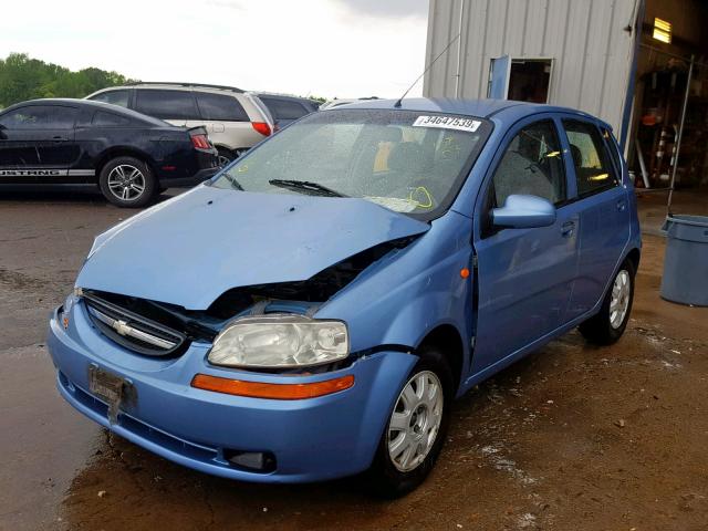 KL1TJ626X4B277481 - 2004 CHEVROLET AVEO LS BLUE photo 2