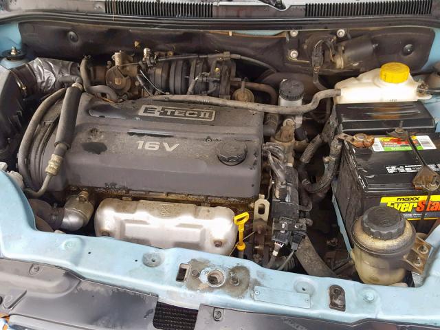 KL1TJ626X4B277481 - 2004 CHEVROLET AVEO LS BLUE photo 7