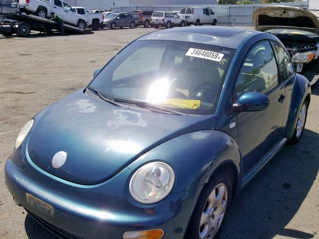 3VWCB21C92M430439 - 2002 VOLKSWAGEN NEW BEETLE Grün Foto 2