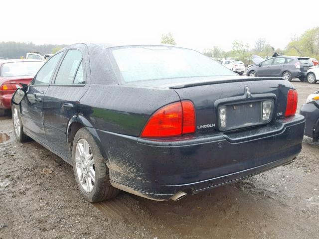 1LNHM87A44Y651736 - 2004 LINCOLN LS BLACK photo 3