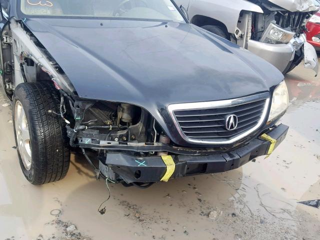 JH4KA96592C010264 - 2002 ACURA 3.5RL BLACK photo 9