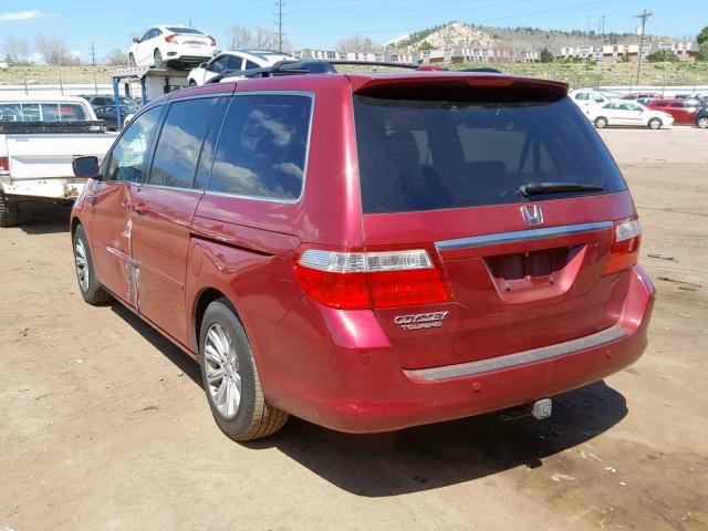 5FNRL38826B124887 - 2006 HONDA ODYSSEY TO RED photo 3