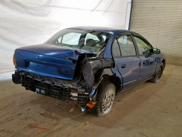 1G8ZH52821Z203124 - 2001 SATURN SL1 BLUE photo 4