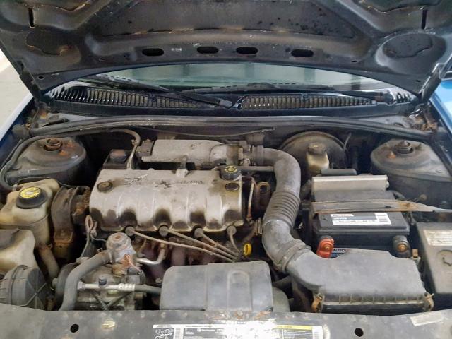 1G8ZH52821Z203124 - 2001 SATURN SL1 BLUE photo 7