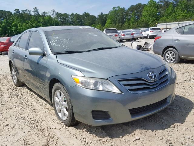 4T1BF3EK4BU756828 - 2011 TOYOTA CAMRY BASE GREEN photo 1