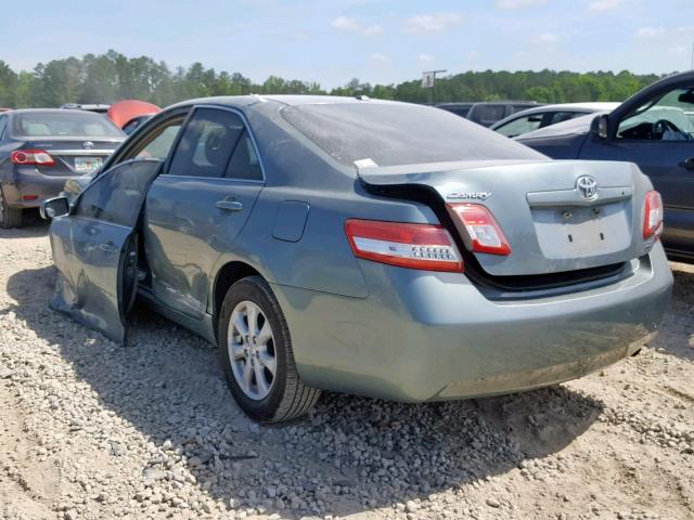 4T1BF3EK4BU756828 - 2011 TOYOTA CAMRY BASE GREEN photo 3