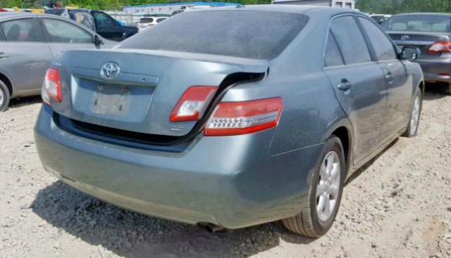 4T1BF3EK4BU756828 - 2011 TOYOTA CAMRY BASE GREEN photo 4