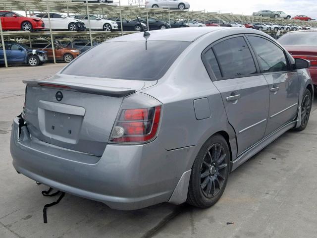 3N1CB61E37L700096 - 2007 NISSAN SENTRA SE- GRAY photo 4