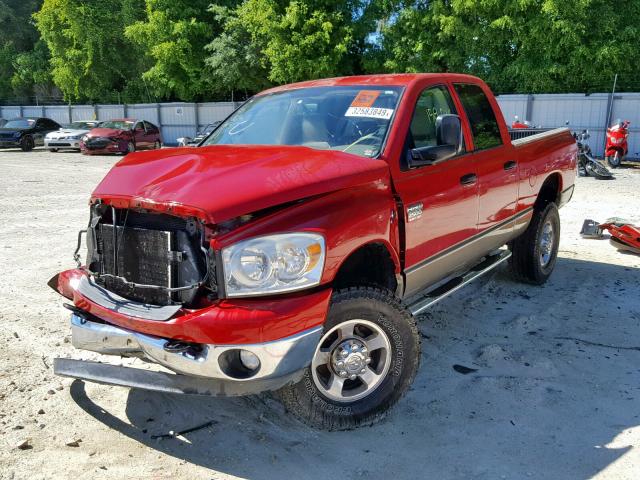 3D7KS28A68G139901 - 2008 DODGE RAM 2500 S RED photo 2