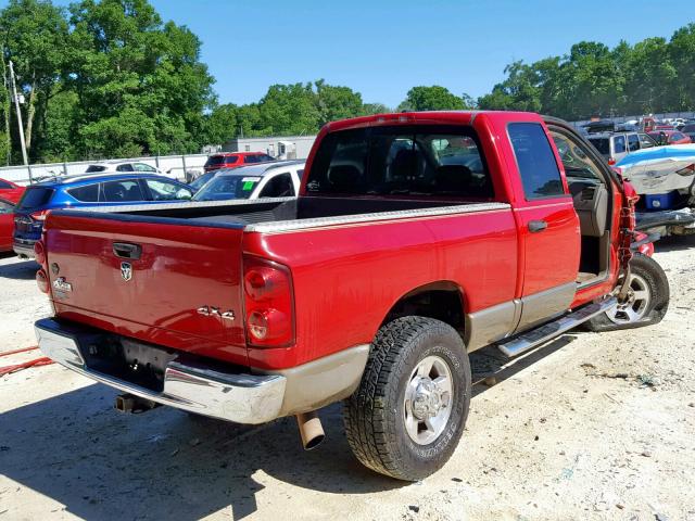 3D7KS28A68G139901 - 2008 DODGE RAM 2500 S წითელი ფოტო 4