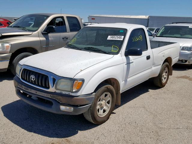 5TENL42N24Z307995 - 2004 TOYOTA TACOMA WHITE photo 2