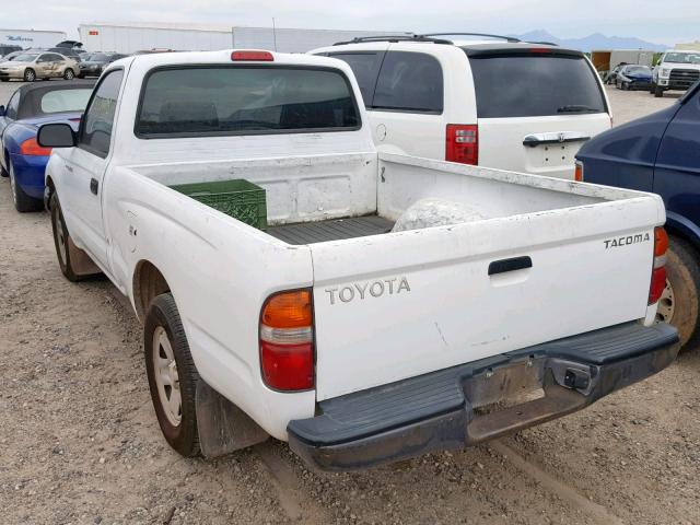 5TENL42N24Z307995 - 2004 TOYOTA TACOMA WHITE photo 3