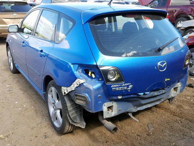 JM1BK143561471996 - 2006 MAZDA 3 HATCHBAC BLUE photo 3