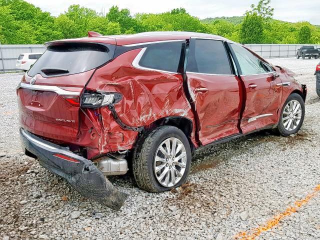 5GAERBKW2KJ142731 - 2019 BUICK ENCLAVE ES RED photo 4