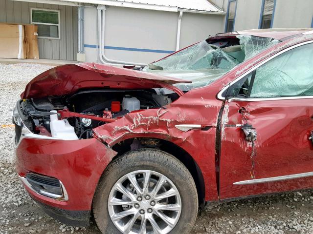 5GAERBKW2KJ142731 - 2019 BUICK ENCLAVE ES RED photo 9