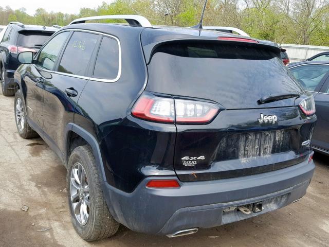 1C4PJMLN5KD193137 - 2019 JEEP CHEROKEE L BLACK photo 3