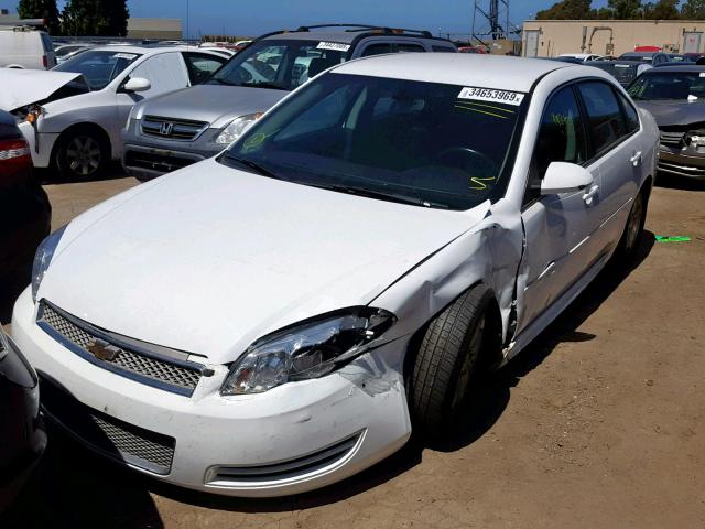 2G1WF5E35C1303513 - 2012 CHEVROLET IMPALA LS WHITE photo 2