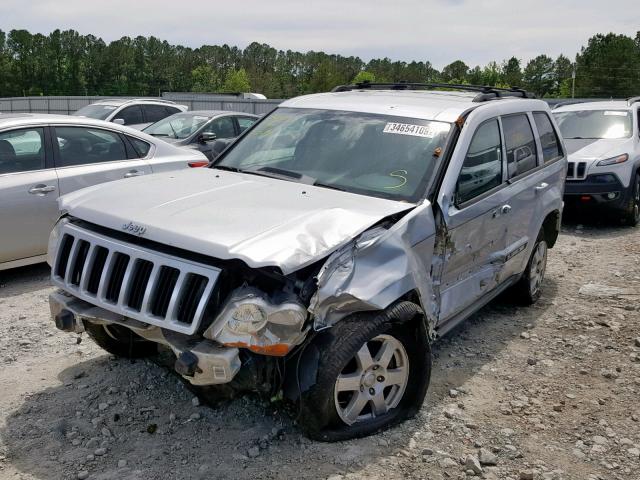 1J8GS48K98C246697 - 2008 JEEP GRAND CHER SILVER photo 2