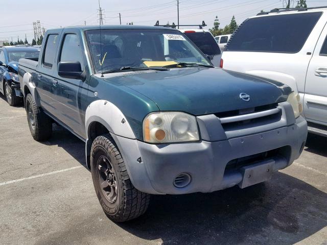 1N6ED27T72C373458 - 2002 NISSAN FRONTIER C GREEN photo 1