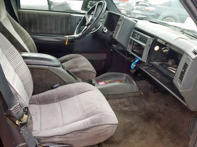 1GNCS13W6P2135891 - 1993 CHEVROLET BLAZER S10 BLACK photo 5