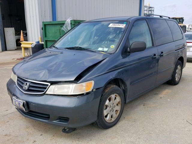 5FNRL18633B120121 - 2003 HONDA ODYSSEY EX BLUE photo 2