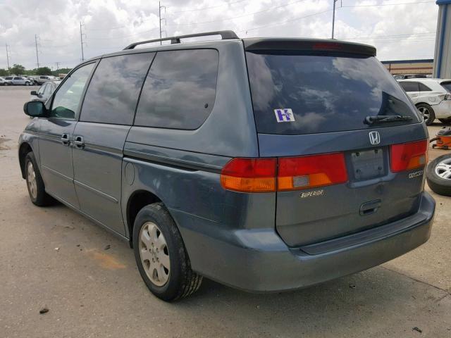 5FNRL18633B120121 - 2003 HONDA ODYSSEY EX BLUE photo 3