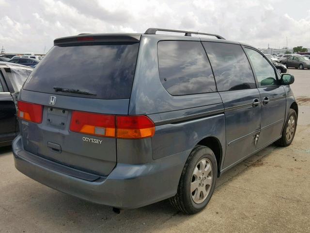 5FNRL18633B120121 - 2003 HONDA ODYSSEY EX BLUE photo 4