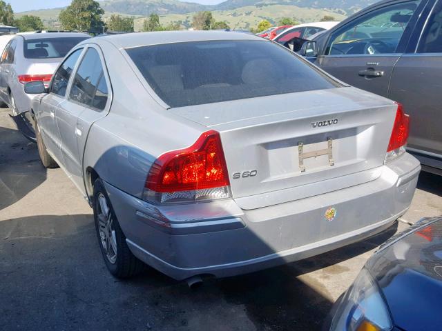 YV1RS612552457459 - 2005 VOLVO S60 SILVER photo 3