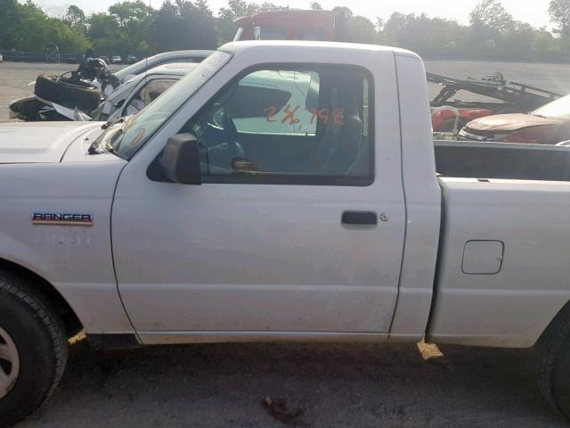 1FTYR10DX8PA13164 - 2008 FORD RANGER WHITE photo 9