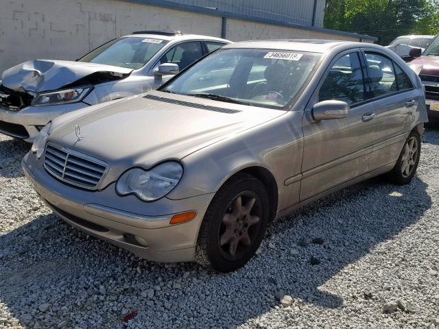 WDBRF61J03F439814 - 2003 MERCEDES-BENZ C 240 SILVER photo 2