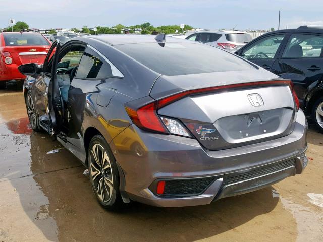 2HGFC3B79HH351639 - 2017 HONDA CIVIC EXL GRAY photo 3