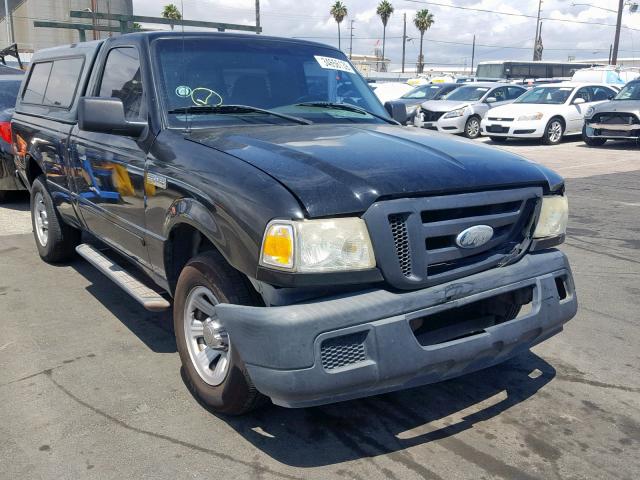 1FTYR10D96PA51076 - 2006 FORD RANGER BLACK photo 1