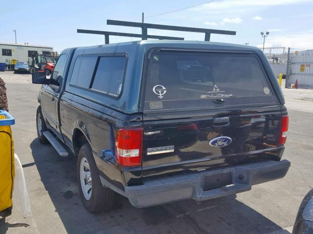 1FTYR10D96PA51076 - 2006 FORD RANGER BLACK photo 3