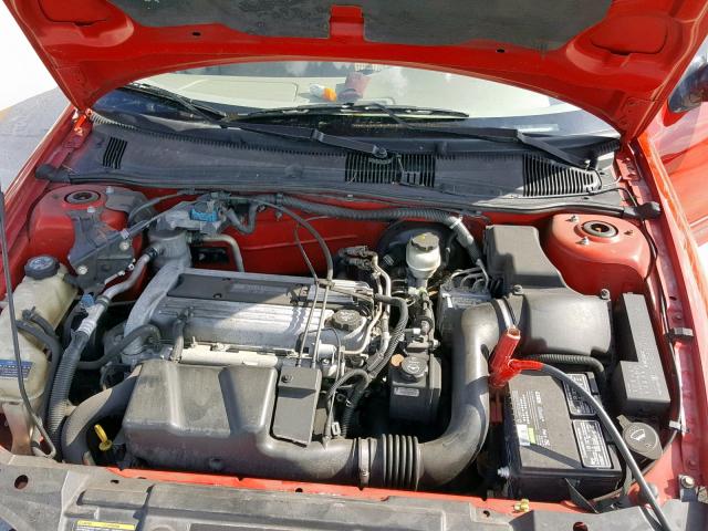 1G1JH52F847300659 - 2004 CHEVROLET CAVALIER L RED photo 7