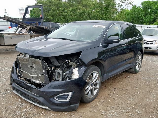 2FMTK3K83FBB05954 - 2015 FORD EDGE TITAN BLACK photo 2