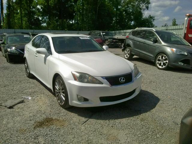 JTHBF5C20A5121907 - 2010 LEXUS IS 250 WHITE photo 1