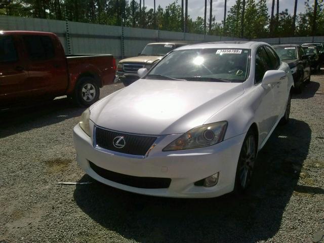 JTHBF5C20A5121907 - 2010 LEXUS IS 250 WHITE photo 2