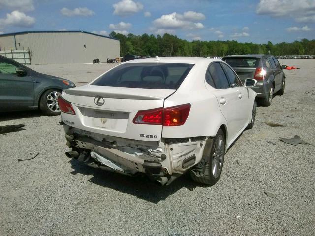 JTHBF5C20A5121907 - 2010 LEXUS IS 250 WHITE photo 4