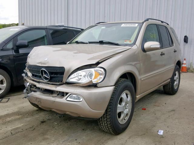 4JGAB57E64A502701 - 2004 MERCEDES-BENZ ML 350 BEIGE photo 2