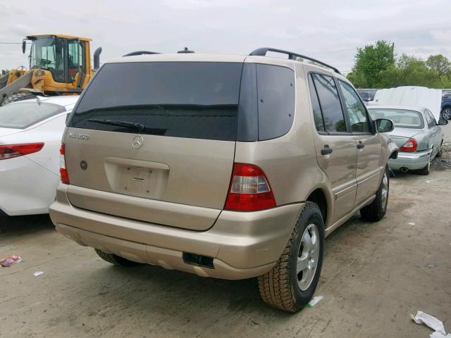 4JGAB57E64A502701 - 2004 MERCEDES-BENZ ML 350 BEIGE photo 4