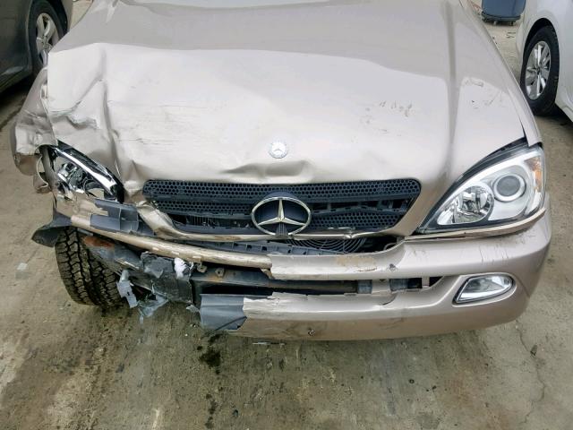 4JGAB57E64A502701 - 2004 MERCEDES-BENZ ML 350 BEIGE photo 7