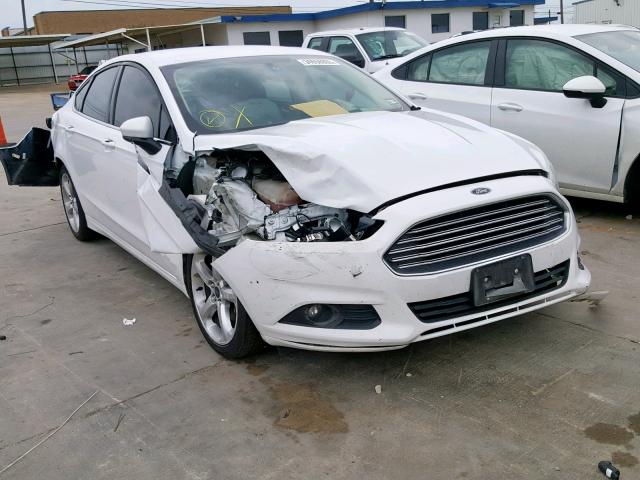 3FA6P0G73GR340395 - 2016 FORD FUSION S WHITE photo 1