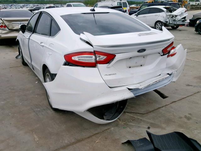 3FA6P0G73GR340395 - 2016 FORD FUSION S WHITE photo 3