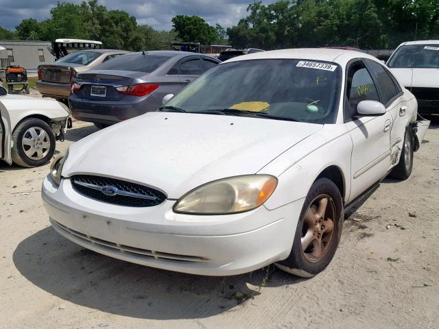 1FAFP55U21A223706 - 2001 FORD TAURUS SES WHITE photo 2